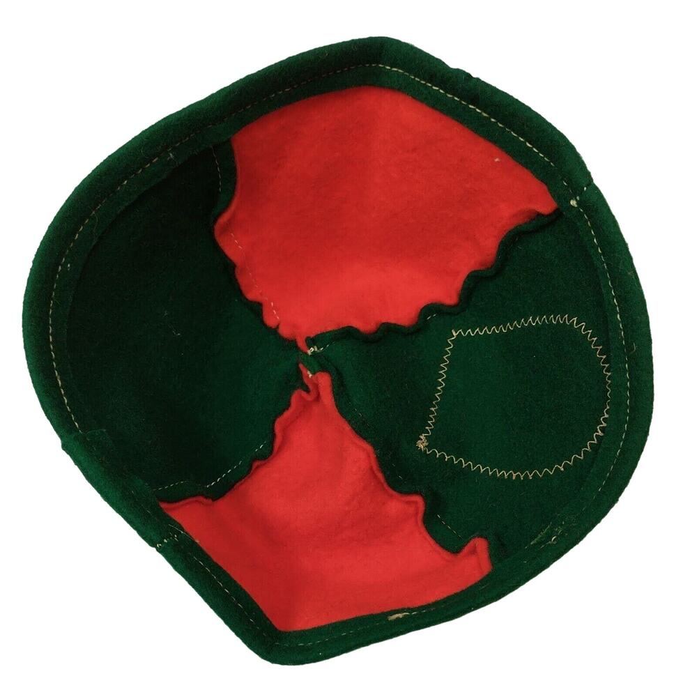 German Felt Yamaka Skullcap Beanie Hat Stuttgart Souvenir Cap Vtg 50's - Picture 6 of 6